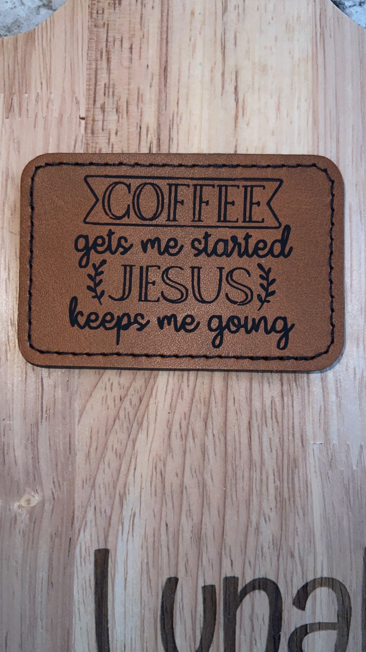 Coffee/jesus Patch